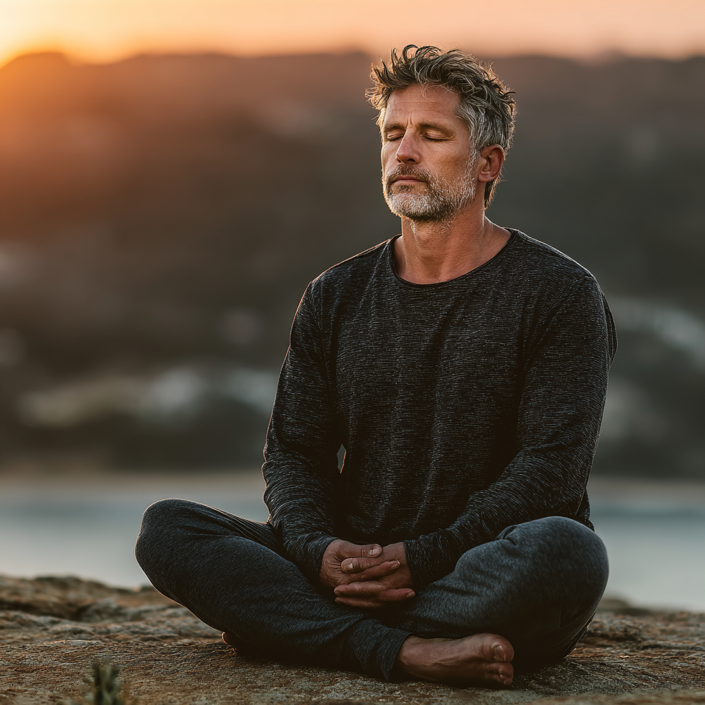 Силен мъж в тренировка